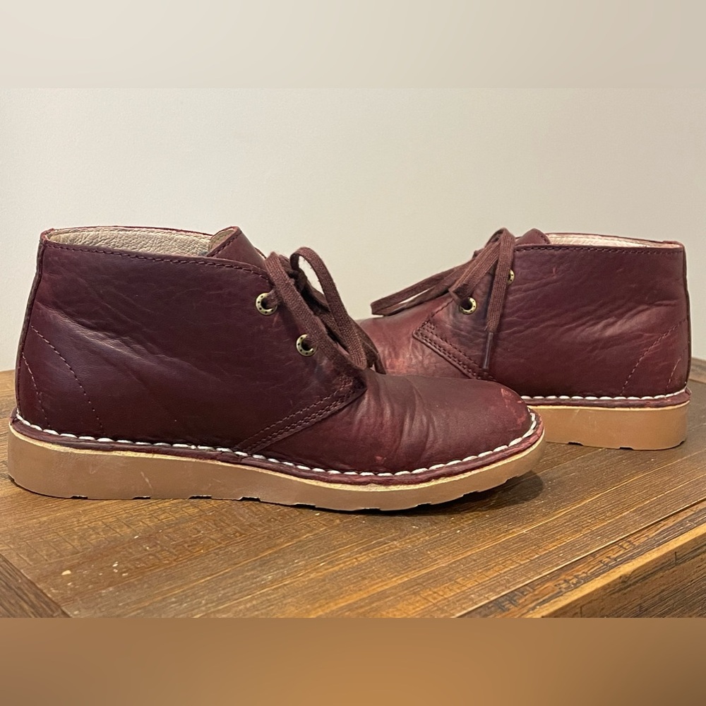 LL Bean Boots Womens 6 Stonington Chukka Burgundy Leather Lace Up Casual - Picture 7 of 16